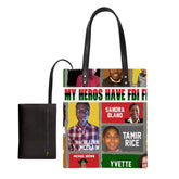 All My Heroes Leather Ordinary Tote Bag